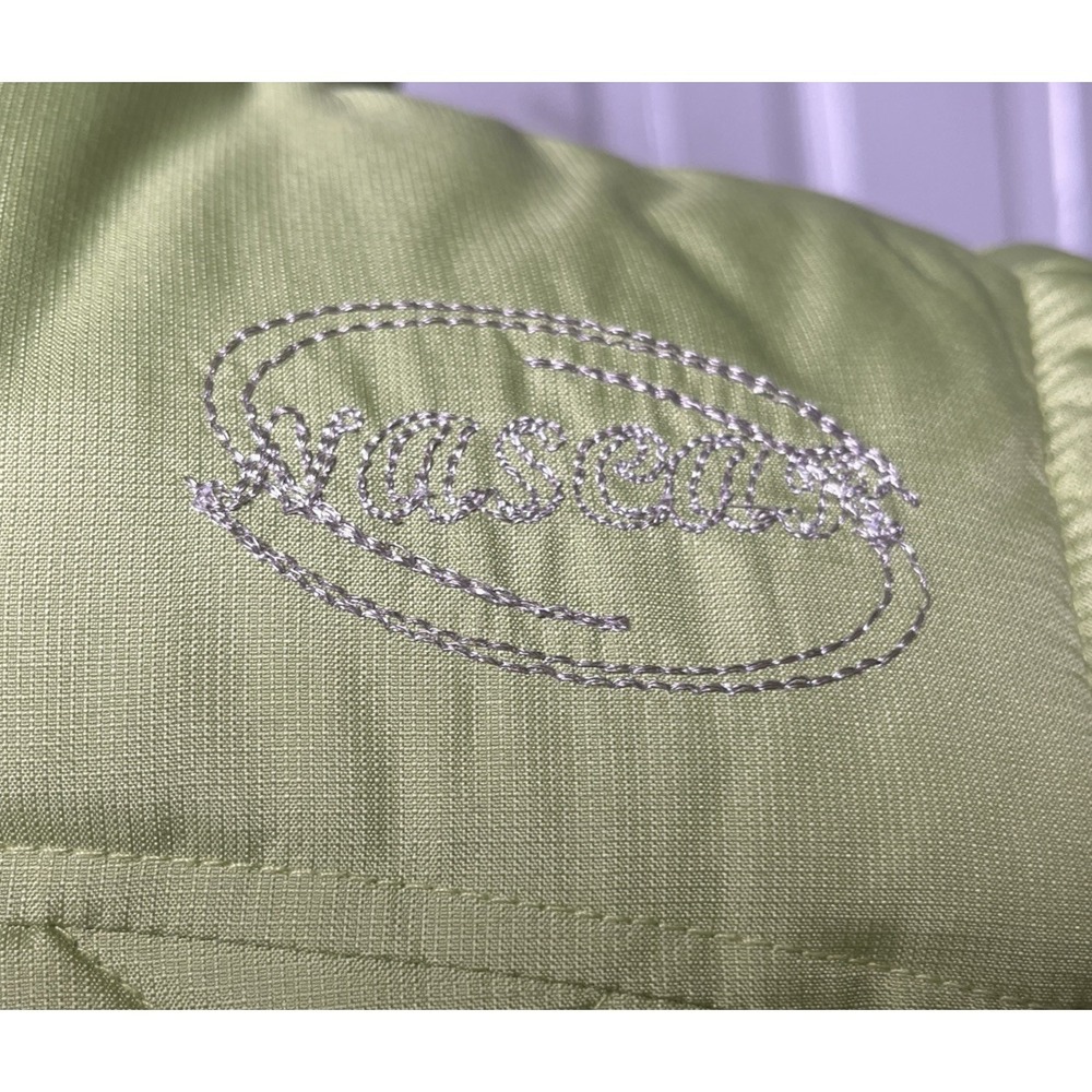 Vintage 2007 NASCAR Nextel Cup Series Green Puffer Vest Women's Small Petite - Picture 6 of 13